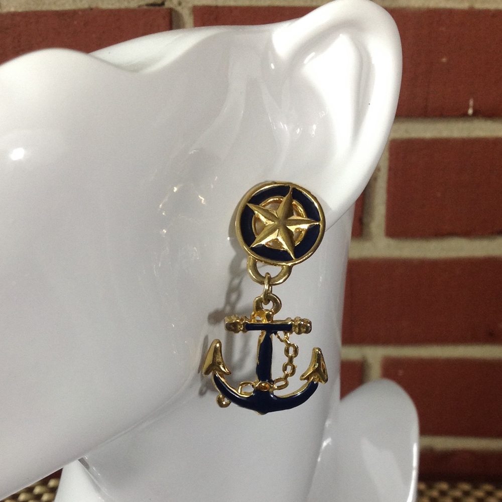 Star & Anchor Earrings Summer Fun